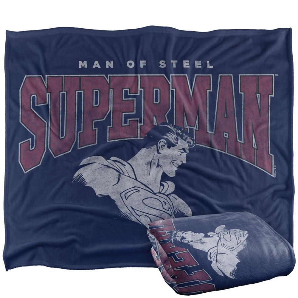 Superman Man Of Steel College Soft Touch Blanket