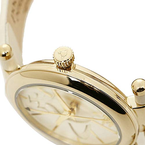 Vivienne Westwood Women's Orb Watch, 32mm, with Charm, Quartz Movement, White, VV006WHWH [Parallel Import]
