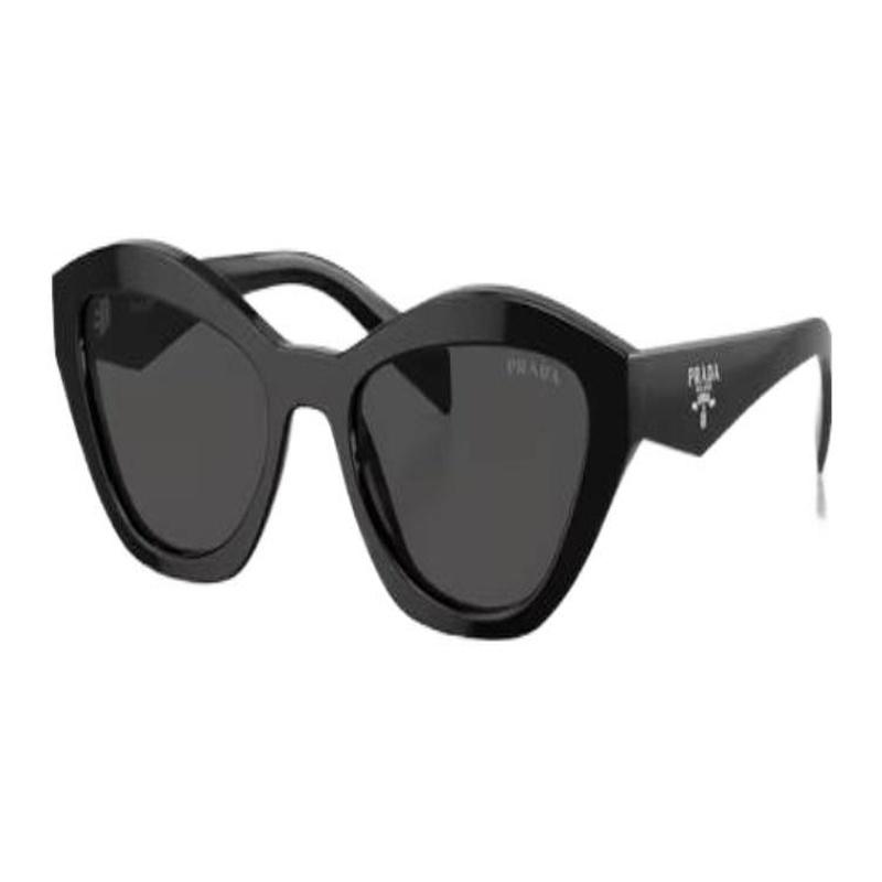 Prada [Available prescriptions] Solid color design, cat-eye sunglasses, men's black