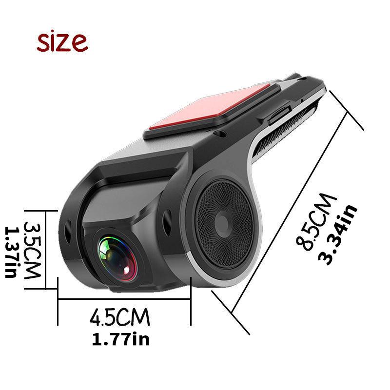 Car DVR Dash Cam Full HD 1080P Dash Cam For DVD Android Player ADAS LDWS Navigation Unit Auto Audio Voice Alarm Video Recording