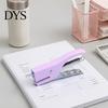 Office Workspace Accessories Mini Handheld Stapler, with Ergonomic Curved Design, Macaron Stapler for Paper Colored Compact Metal Daily Document