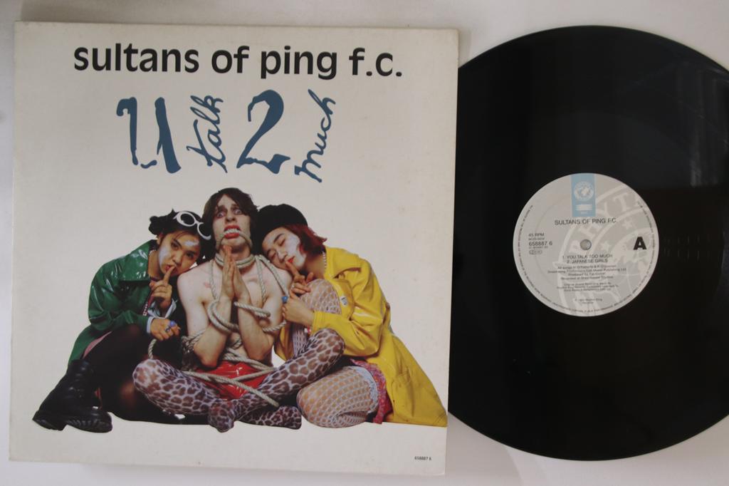12-Zoll-Schallplatte SULTANS OF PING F.C.. - U Talk 2 Much 6588876 RHYTHM KING 1992 UK Rock Gebraucht