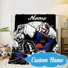 Custom Name Robotic Warrior Adventure Blanket bed sofa Blanket Flannel Blanket for Camping, Hiking, Picnic Essentials,gift for Fan family