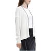 FILA Solid Color Open Front Casual Knit Sweater Women sweater Steam-White F11W331410FIV