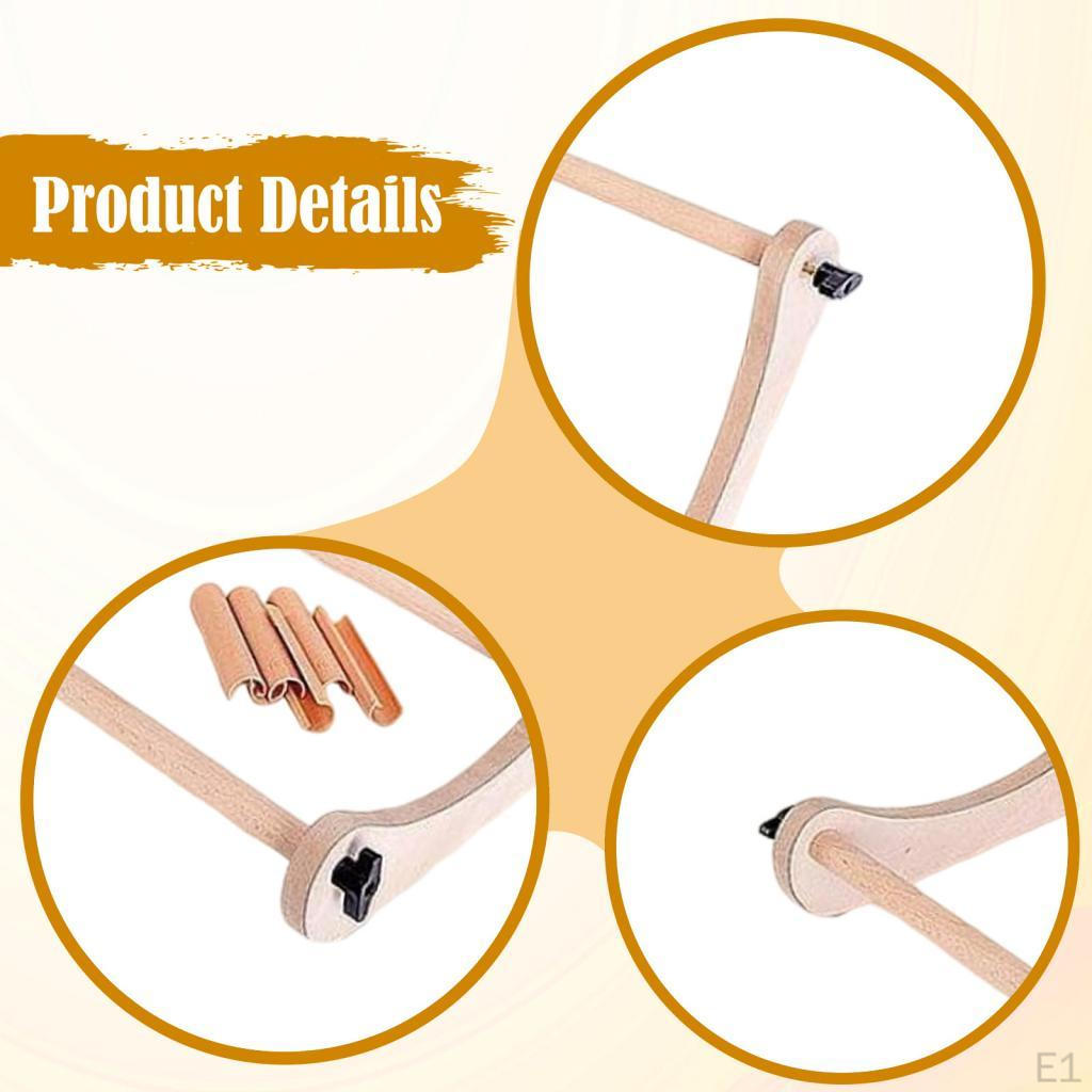 Embroidery Table Stand, Holder Rack, Wooden Art Crafting Cross Stitch Hoop Stand Sewing Supplies for