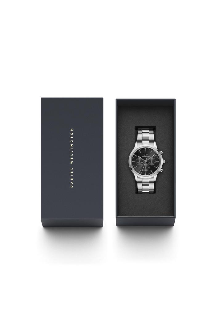 Year Daniel Wellington Iconic Chronograph 42 Link S Black Sunray Brand Watch Watch Mechanical Automatic Luxury Watch Gift Present [Official Shop/2