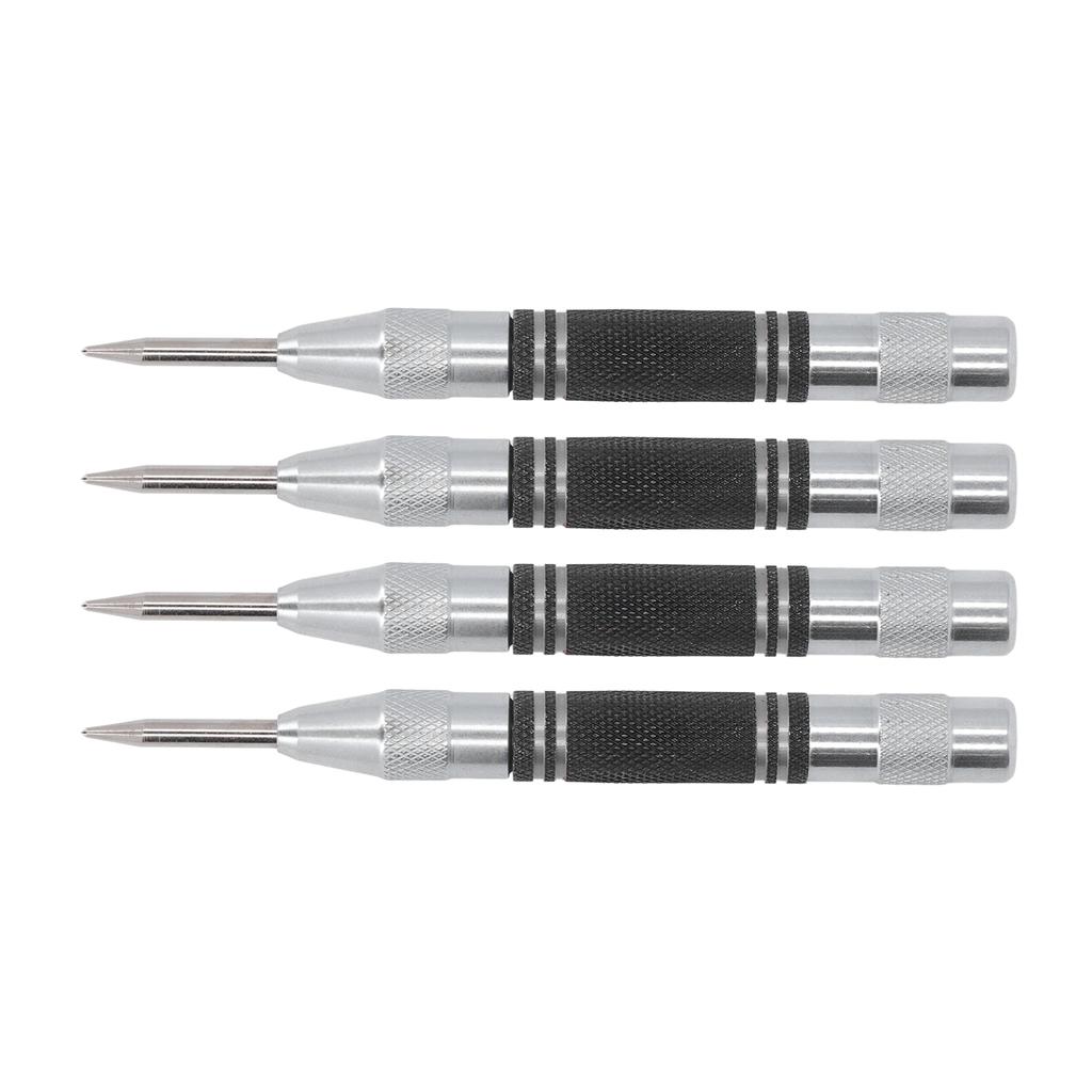 4Pcs Center Punch Automatic High Speed Steel 5in Tool Set Kit for Installation Maintenance