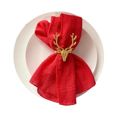 2PCS Table Towels 42x42cm Lock Edge Napkins Minimalist Handmade Gauze Napkins Soft Reusable Decorative Napkins Wedding Decor