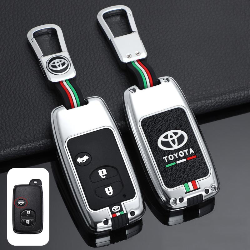 

For Toyota 2026 Hot Hub Caps Zinc Alloy Car Smart Remote Key Cover Case Protector Shell For Toyota Camry Highlander Crown Prado