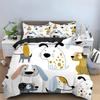 Cartoon Dog King Queen Duvet Cover Lovely Illustrated Pet Puppy Bedding Set Animal Quilt Cover 2/3pcs Polyester Comforter Cover