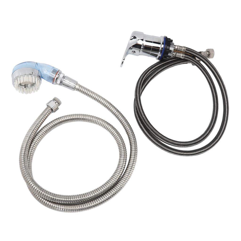 Salon Shampoo Bowl 70cm Faucet Sprayer Kit with 120cm Hose Mixing Valve Salon Basin Sprayer Set