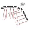10Pcs Set Soft Male Light Bulb Connector Socket Holder for Car Bikes