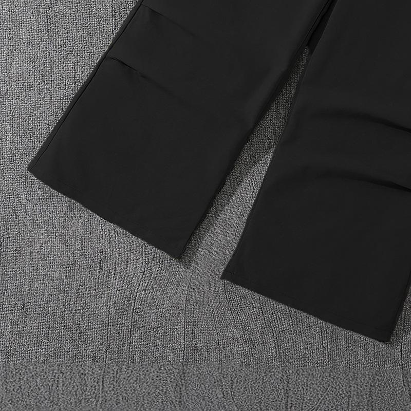 New Girls' Summer Sleeveless Letter Print T-Shirt + American Style Cargo Pants 2-Piece Sets