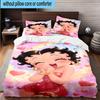 3PCS Laday In Red Dress 3pcs Bedding,Including 3PCS Duvet Cover And 2pcs Pillowcases Perfect for Christmas,Ideal for Bedroom, Dormitory
