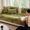 Living Room Sofas Non-slip Flowers Chenille Sofa Cushion Couch Covers Mat Slipcover Funda Sofa Mats