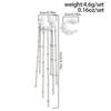 2Pcs/set C Shape Baroque Pearl Clip Earrings Women Long Tassel Chain Y2K Ear Cuff Ear Clip Without Hole Cartilage Jewelry New