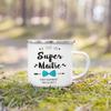 French Print Mugs Creative Coffee Cups Drinks Water Enamel Cup School Handle Drinkware Gifts for Maitresse/Maitre/Atsem/Aesh/Avs