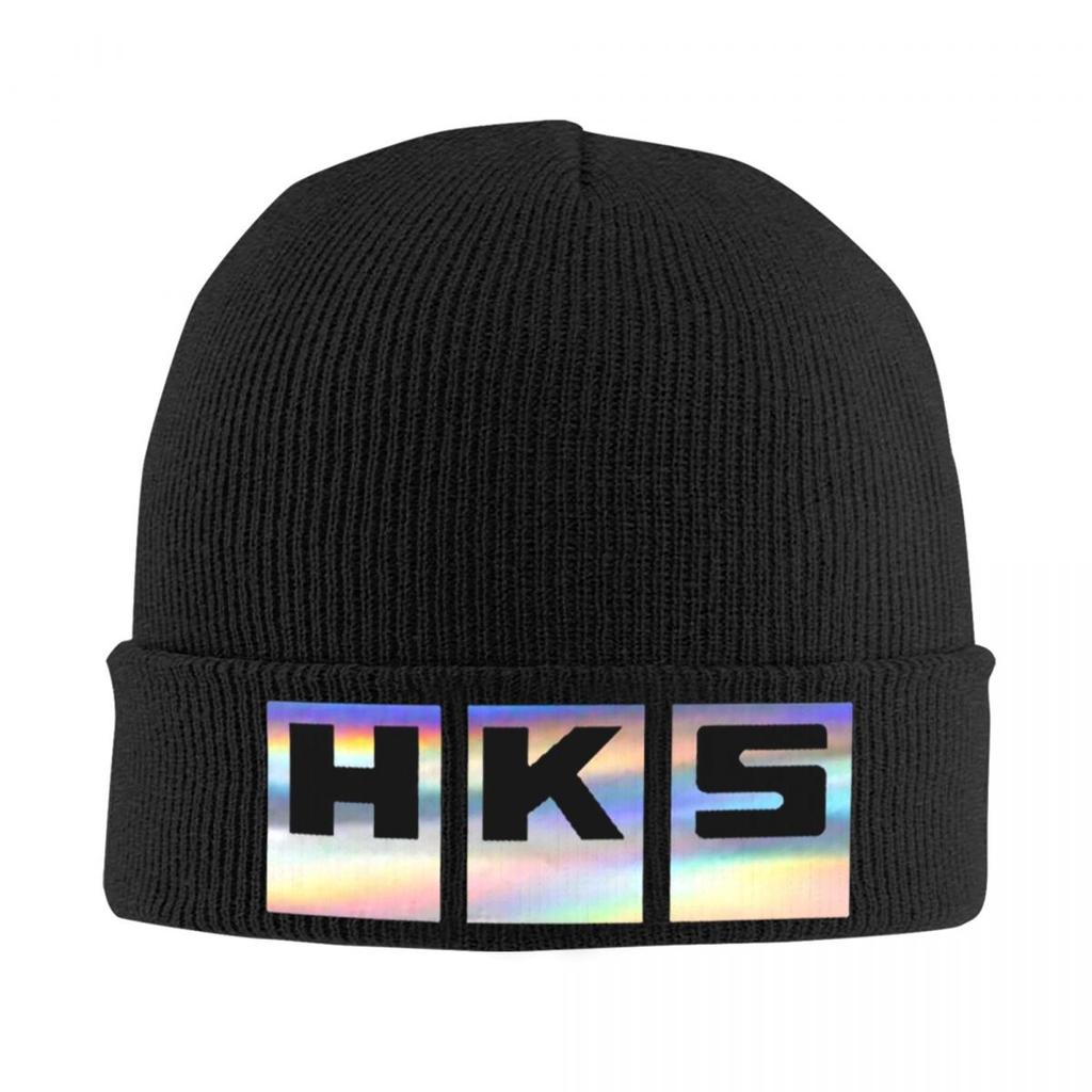 HKS Logo Auto JDM Warme Strickmütze Winter Strickmütze Beanie Skullies Beanies Hip Hop Kappen für Unisex