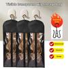 Storage Bags Hooks Wigs Wall Mounted Transparent Dustproof Portable Design For Salon Home Use Holds High-Capacity Wigs Tool