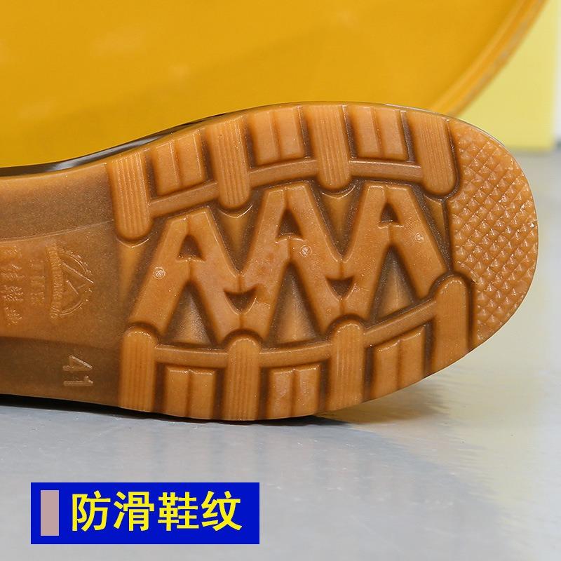 Wear-resistant Non-slip Rain Shoes Men's Beef Tendon Soles Low-top Rain Boots Water Boots Men's Short Overshoes Waterproof Work Winter