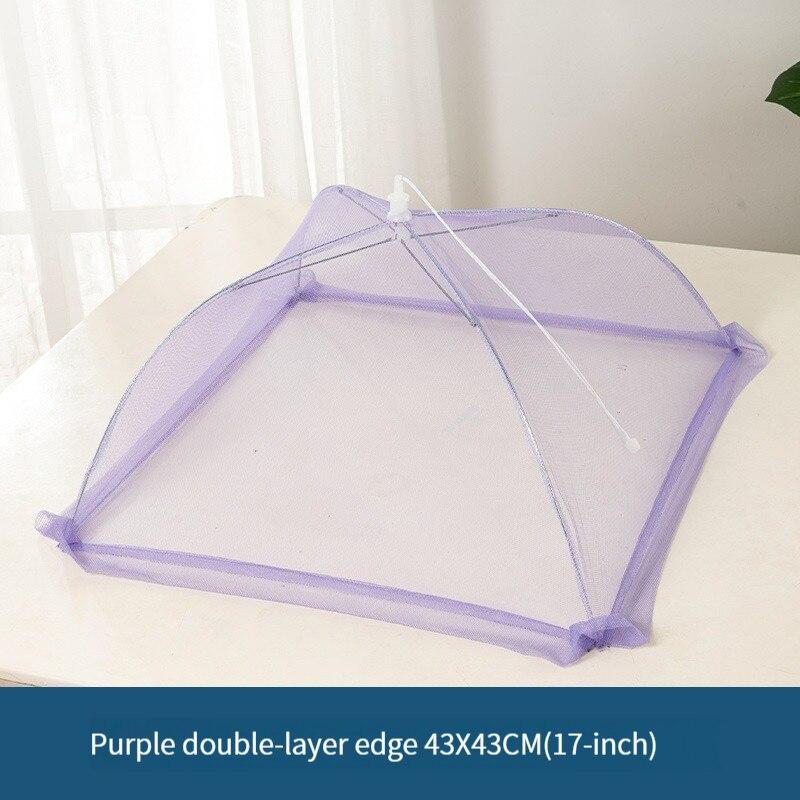 Food Cover Dust Cover Transparent Vegetable Foldable Anti-mosquito Rectangle Outdoor Picnic Table Fly Proof Dish Cover