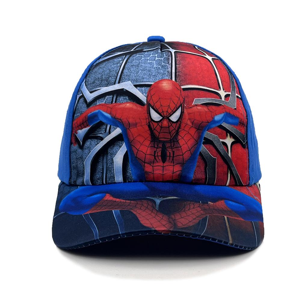 New Spider Cartoon Peripheral Printing Children's Baseball Cap Wide Brim Spring and Summer Cartoon Sun Hat