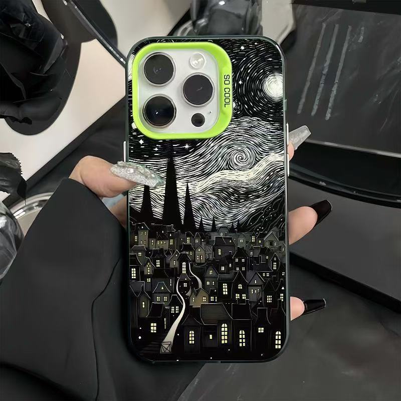 Van Gogh Starry Night Retro Phone Case Compatible With Apple Iphone Various Models