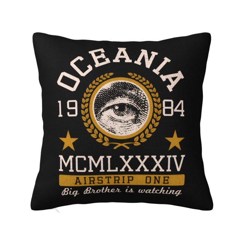 Big Brother George Orwell Cushion Covers Xcm Velvet Throw Pillow Case for Sofa Car Square Pillowcase Home Decorative