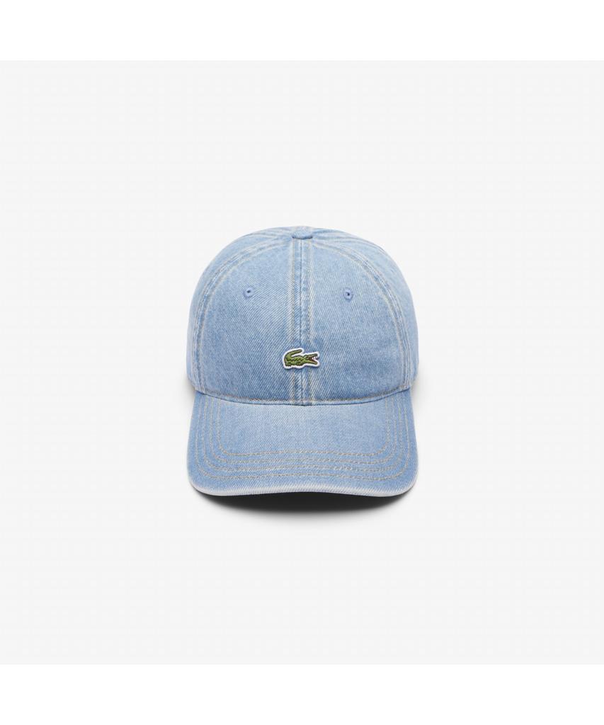 LACOSTE Men'S Denim Cotton Ball Cap Rk6362-55N Mku