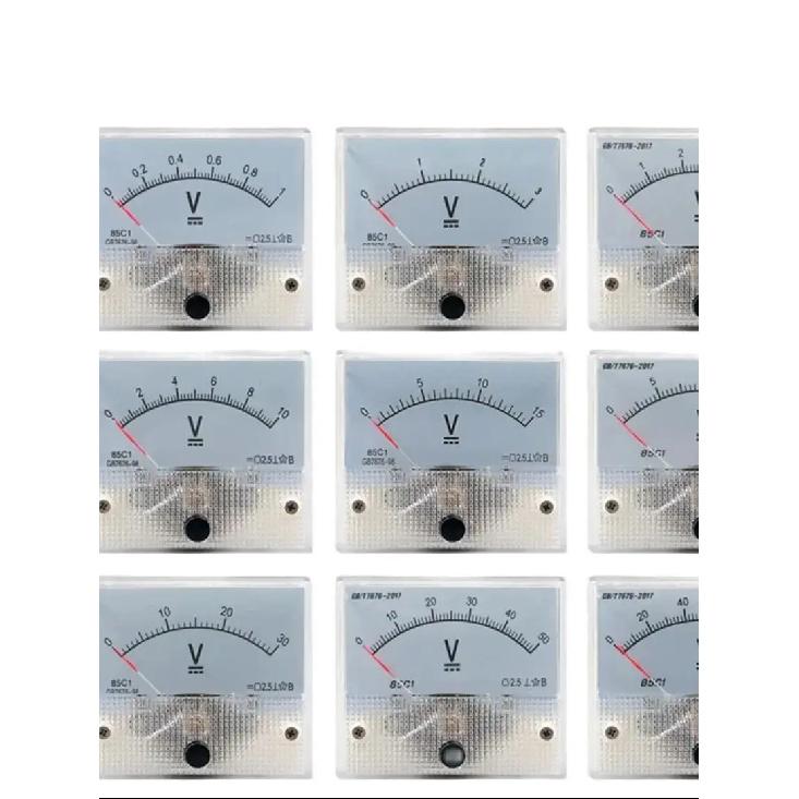 85C1-V Panel DC Voltage Volt Analog Gauge Meter Voltmeter 5V-1000V Voltage Meter