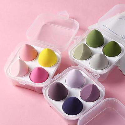 Beauty Make-up Schwamm Set: Wassertropfen- und Schrägschnitt-Puderquasten