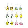 Anime Pokemon Metal Toy, Cute Figure, Pikachu, Squirtle, Psyduck, Charmander, Party Decoration Cosplay Gift