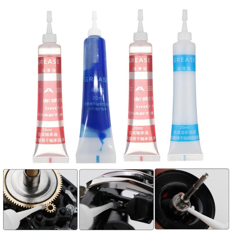 Fishing Reel Care Combo Fishing Reel Oil Grease Kit for Fishing Reel Maintenance Spinning Reel & Bearing Maintenance Oil