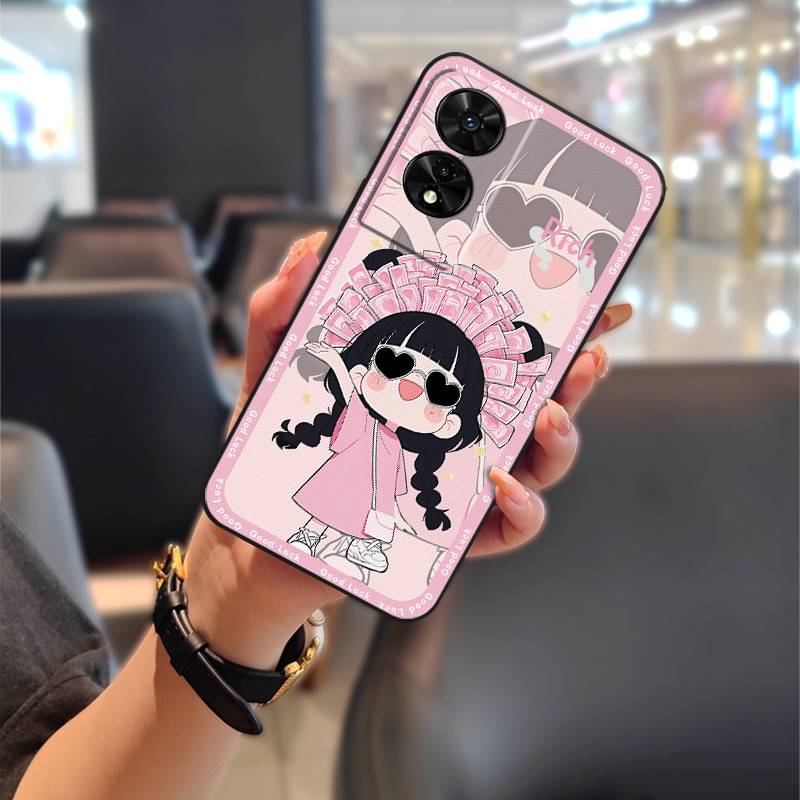 Dirt-resistant Silicone Phone Case For TCL 505/T509K/T5094 TPU Graffiti Waterproof Anti-dust Protective Animals Cartoon