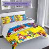 3pcs Superthings2 pattern bedding set duvet cover set includes duvet cover &pillowcases, perfect all season bedroom decoration & gift