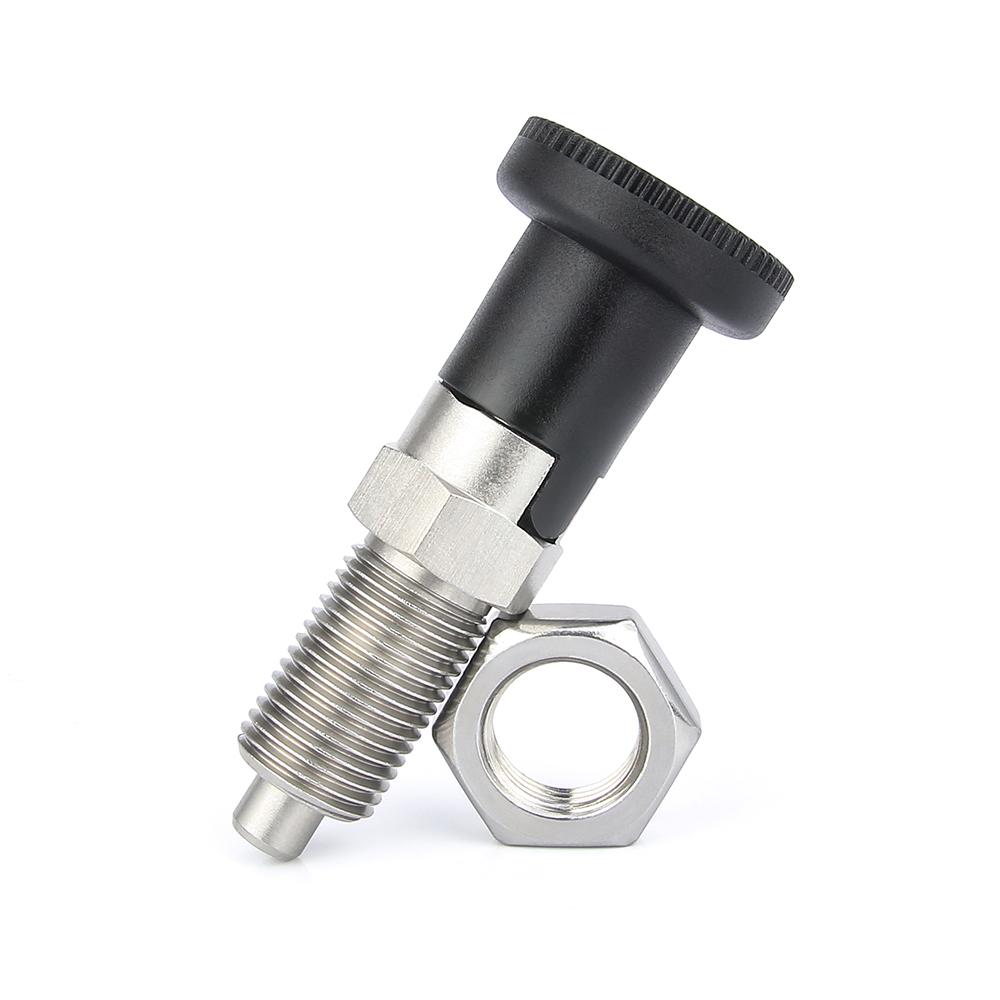 M10/M12/M16/M20 Feingewinde Selbstsichernde Indexierbolzen KST220-C Edelstahl/Kohlenstoffstahl Knopf Positionierbolzen Mit Muttern
