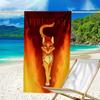 Beweis Strandtuch mit einem Warrior Cats Muster - weich, saugfähig, schnell trocknend, maschinenwaschbar - perfekt zum Schwimmen, Camping, Baden