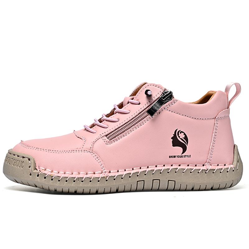 36-43 Women's Casual Leather Shoes Large Size Women's Driving Car Shoes Breathable Handmade Casual Shoes