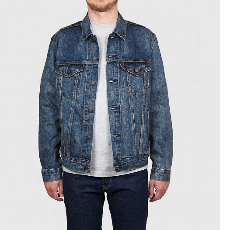 Levis Enfärgad Långärmad Jeansjacka Herrjackor Blå 72334-0354