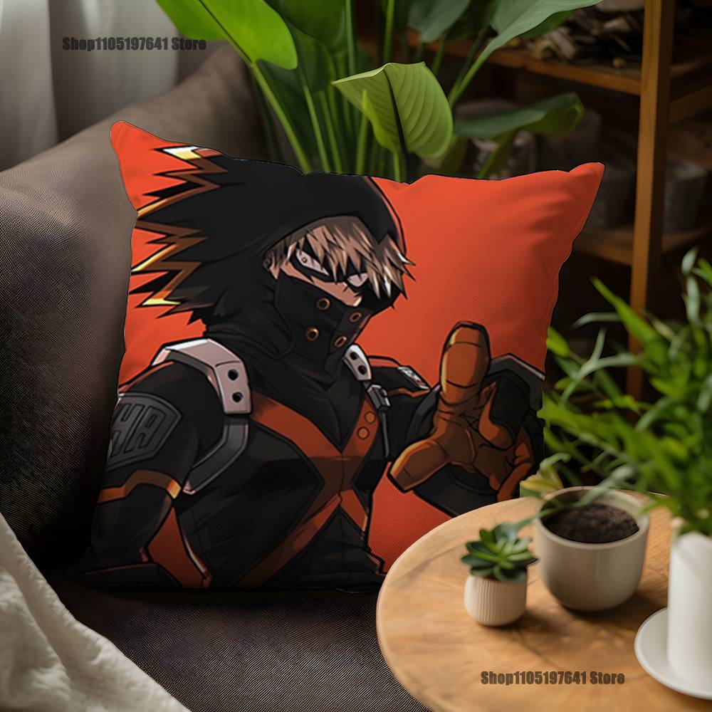 H-Hero Katsuki B-Bakugos Pillow Case For Sofa Decor Car Office Room Printing Cushion Cover Decorations And Protector