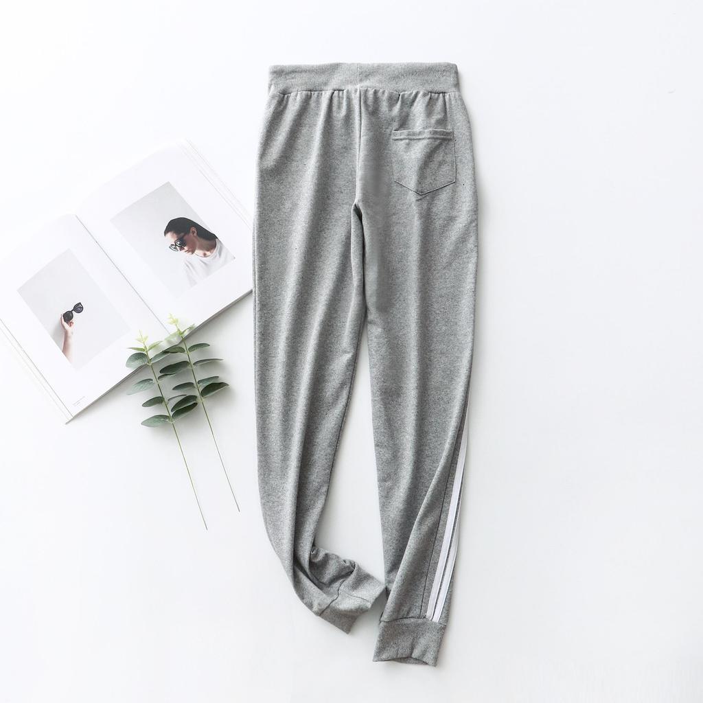 Zweigestreifte Unisex-Slim-Fit-Jogginghose für Frühling/Herbst – Ideal zum Laufen, Sport und für Studenten