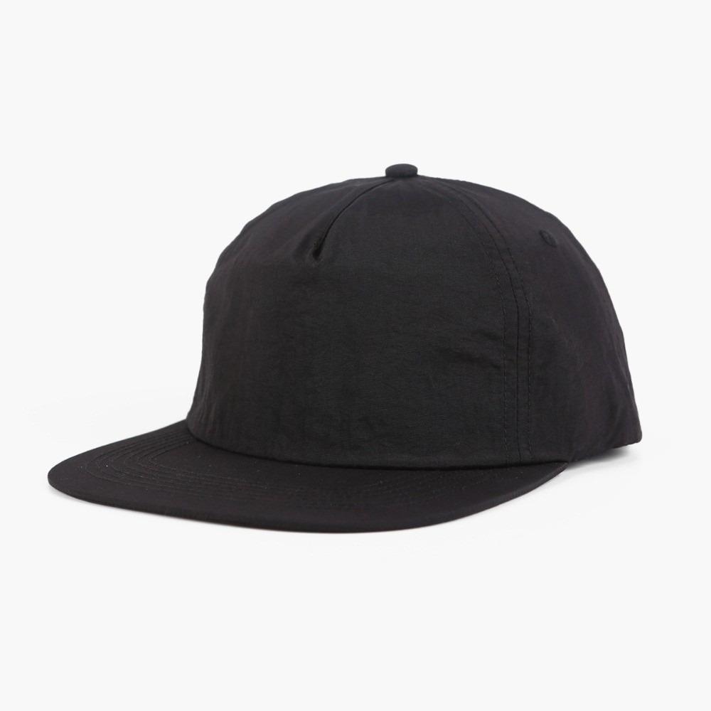 Quick Drying 5 Panel Peaked Hat Flat Brim Snapback Cap Fashion Trucker Hat  for Men and Women чёрный