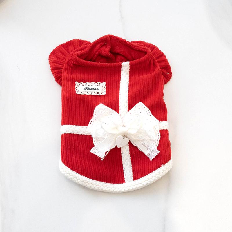 

2026 New Dog Clothes Coat Cat Puppy Doggy Costume Yorkie Pomeranian Maltese Poodle Bichon Schnauzer Dog Clothing Pet Apparel XXS красный