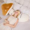 Kawaii Mushroom Plush Dolls Simulation Plant Soft Pillow Lovely Smiling Expression Stuffed Toys Decor Gifts Sofa Bed Cushion
