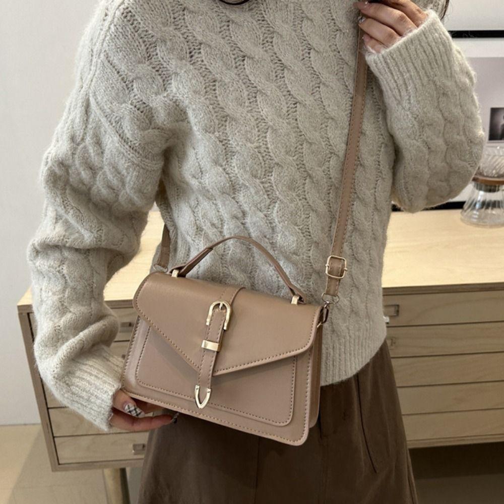 Portable Minimalist Crossbody Bag PU Leather Luxury Designer Tote Bag Ins Ladies Handbags  Women