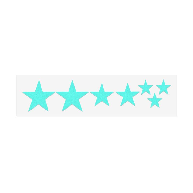1 Sheets Mountain Bike Reflective Stickers Frame Wheel Rim Sticker Fluorescent Stars MTB Bicycle Reflector Decal Accessories