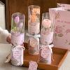 10PCS Rose Flower Bouquet Packaging Bags Flower Wrapping Bags for Mother's Day Wedding Birthday Party Gift Decoration