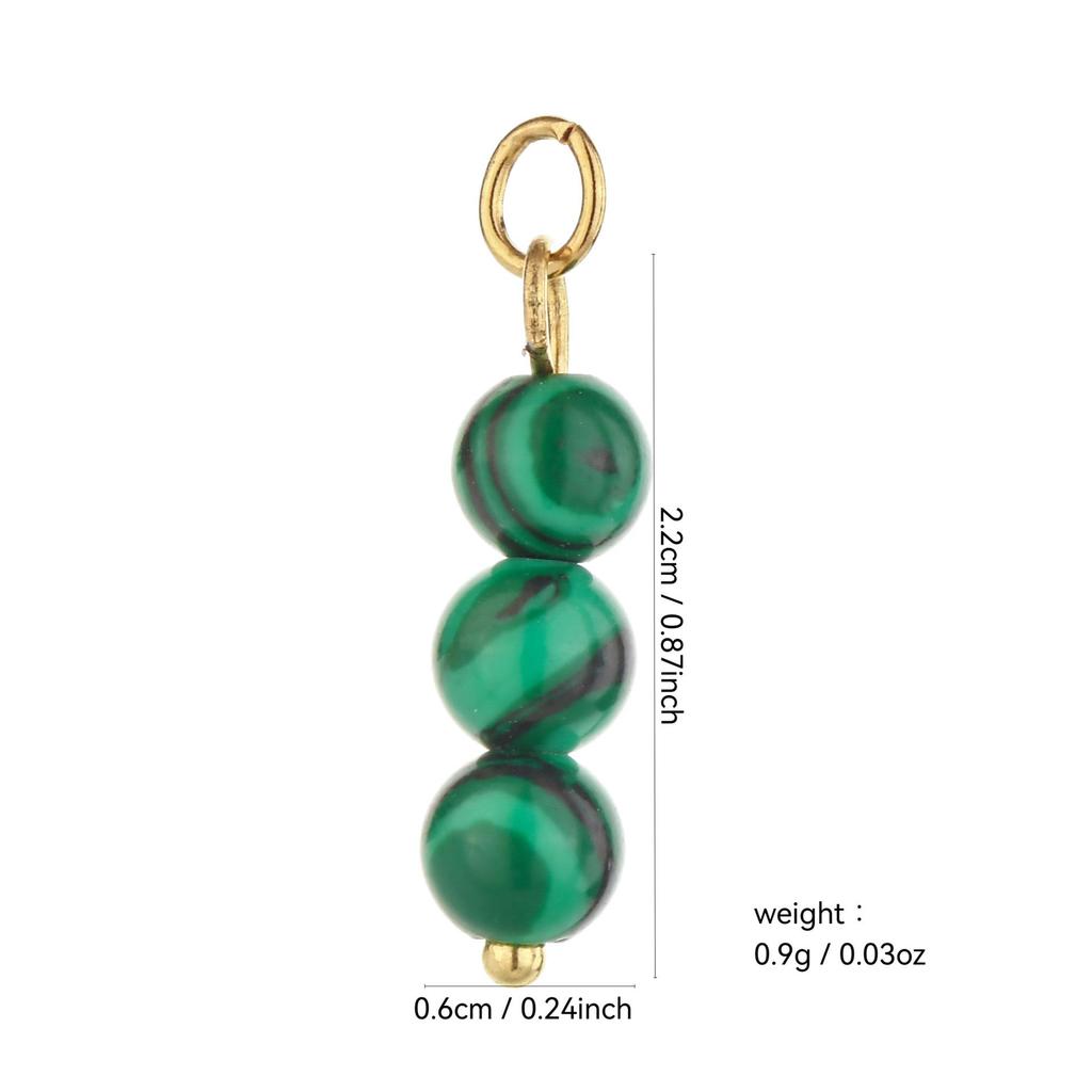 Multi-Stone Ceramic Faux Pearl Cat's Eye Beaded DIY Earrings Pendant