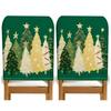 2/4/6pcs/set 45x55cm Green Christmas Tree Chair Cover Table Decoration Dining Seat Chair Covers Dining Room Bar Party Banquate