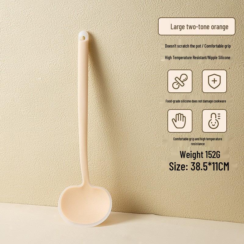 JingJingRS Silicone Mushroom Spatula & Ladle Large